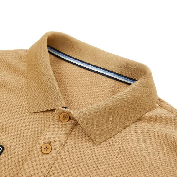 Men's Clothing Casual Style Polo Shirts with Embossed Logo and Double-sided Print