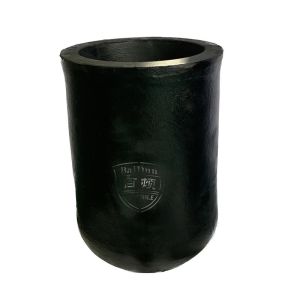 Round Induction Furnace Crucible Pot Acidic Basic Resistant Capacity 150kg