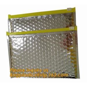 China Promotional inner package shipping slider bubble bag,Plastic clear bubble bag with zip lock slider zipper bagease pack on sale