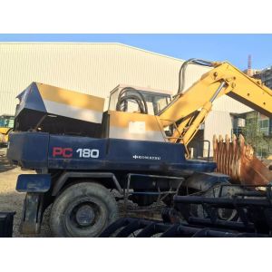 Original japan Used KOMATSU PW150-5 Wheel Excavator For Sale