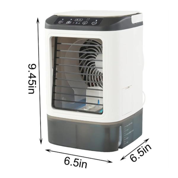 Portable Rechargeable Air Cooler Quiet Desk Cooling Fan for Home Office English Language