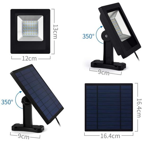 30 Solar Security Flood Light Outdoor Powered Security Wireless Waterproof Motion Sensor