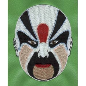 Custom Embroidery Digitizing Face book Beijing Opera Facial Masks Baozian