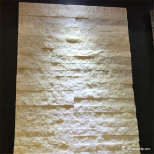 China White Marble Mini Panel , Cultured Stone Mini Panel Moisture Resistant on sale