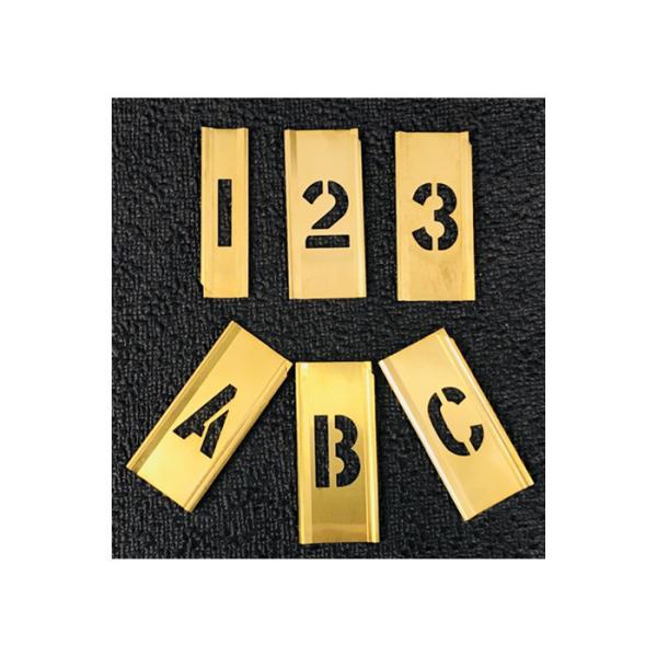 Buy A - Z 46pcs Brass Interlocking Number Stencils Marine Use at wholesale prices
