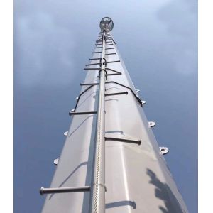 Artificial Self Supporting 50m Monopole Steel Tower