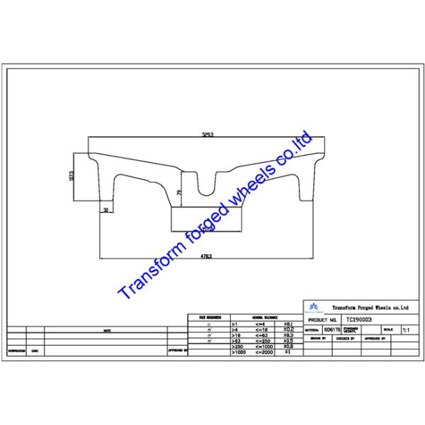 TC190003 19 inch forged center disk blanks