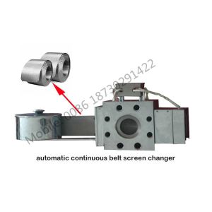 Fully continuous automatic belt type screen for changer on PP Hollow Plate