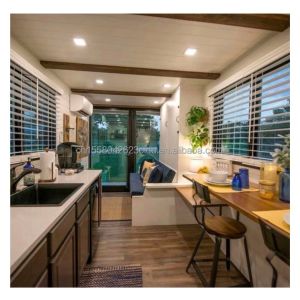 Steel Sandwich Panel Prefabricated Wooden Villa Container House with Modern