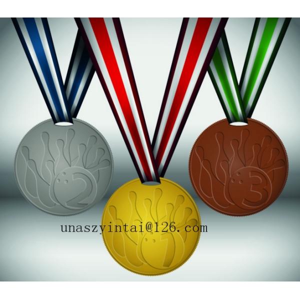 Newest customized souvenir 3d metals medal with ribbon