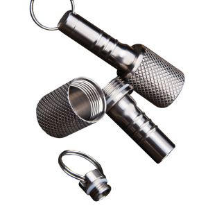 Cnc Airtight Aluminum Pill Case 22*52 Jar Waterproof Bottle