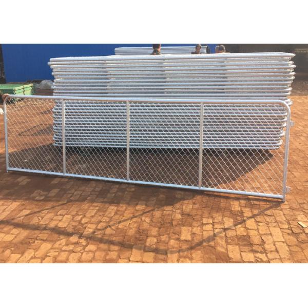 China Durable Practical Chain Link Fence Sliding Gate / Adjustable Chain Link Gate on sale China Durable Practical Chain Link Fence Sliding Gate / Adjustable Chain Link Gate on sale