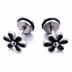 Women Christmas gifts special fashion red flower shaped stud earrings