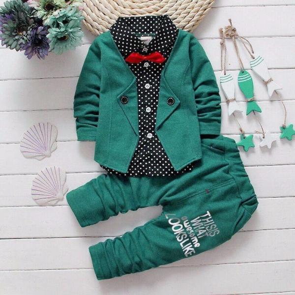 Buy Children'S Outfit Sets Baby Bow Tie Two Piece Suit Children'S Clothing at wholesale prices