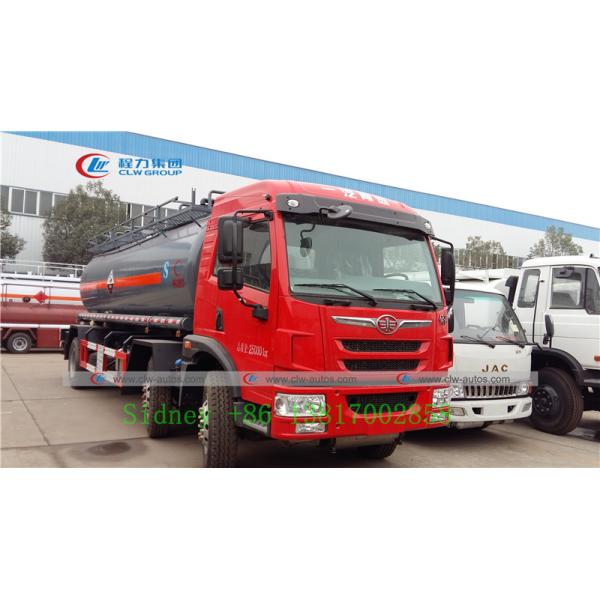 FAW 6X2 Chemical tanker delivery Truck For Hydrochloric Acid