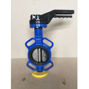 china factory wholesale wafer butterfly valve with handle operated