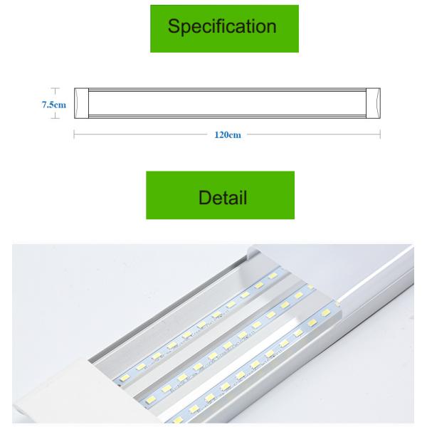 9W 18W 36W 40W 60W 4FT PC LED Batten Purified Fixture Lamp Tube Light with Materials