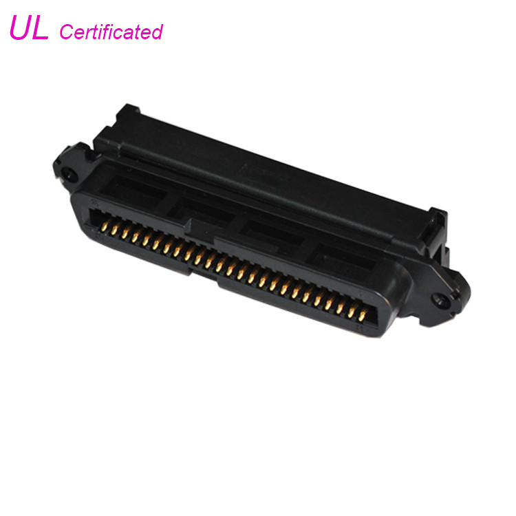 Quality 50 Pin Receptacle IDC Female Champ Connector 25pairs Crimping Type with Wire Clip for sale