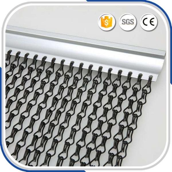 Buy Amazing 1.6 mm Aluminum Chain Links Decorative Metal Curtains at wholesale prices
