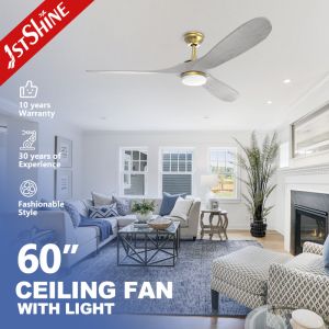 China Easy Installation and Cool Function 1stshine LED Ceiling Fan with Solid Wood Design on sale