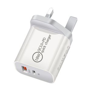 QC3.0 PD British And Australian Standard 18W Fast Charger
