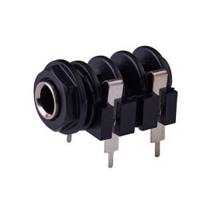 Panel Mounted 1/4" Female Small Electrical Connectors Stereo Jack Close Circuit