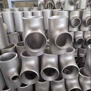 Threaded Connection Copper Nickel Equal Tee with Brass Coating