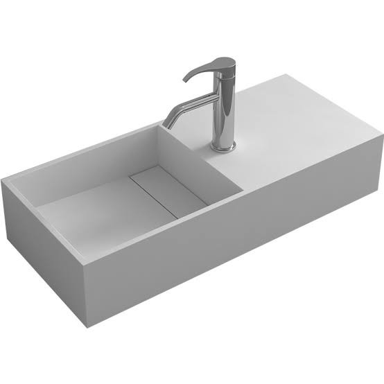 Buy Drilling Wall Hung Bathroom Basins Stain Resistance / Hanging Wash Basin at wholesale prices