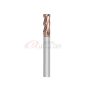 China 4 Flute .2362 6mm Corner Radius End Mill 1/4 Shank HRC55 on sale