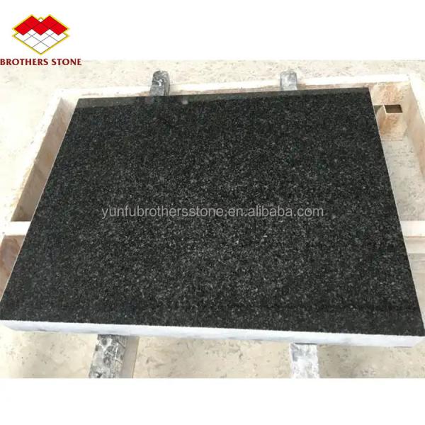 Hotel Kitchen Countertop and Stairs Cut-To-Size Indian Black Star Galaxy Granite Slabs