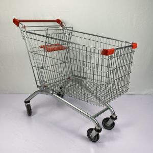 China European 240L Warehouse Shopping Trolley Powder Coating SGS Certificate on sale