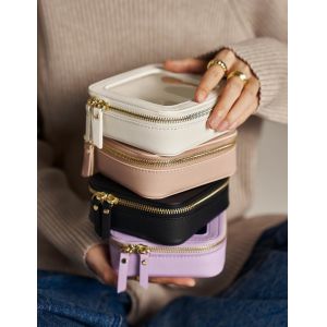 Small Cosmetic Bag for Purse Mini Makeup Bag for School Cute Clear Make Up Pouch