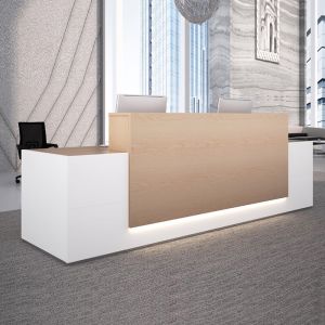Wooden Modern Front Desk Salon Furniture Beauty Salon Reception Desk