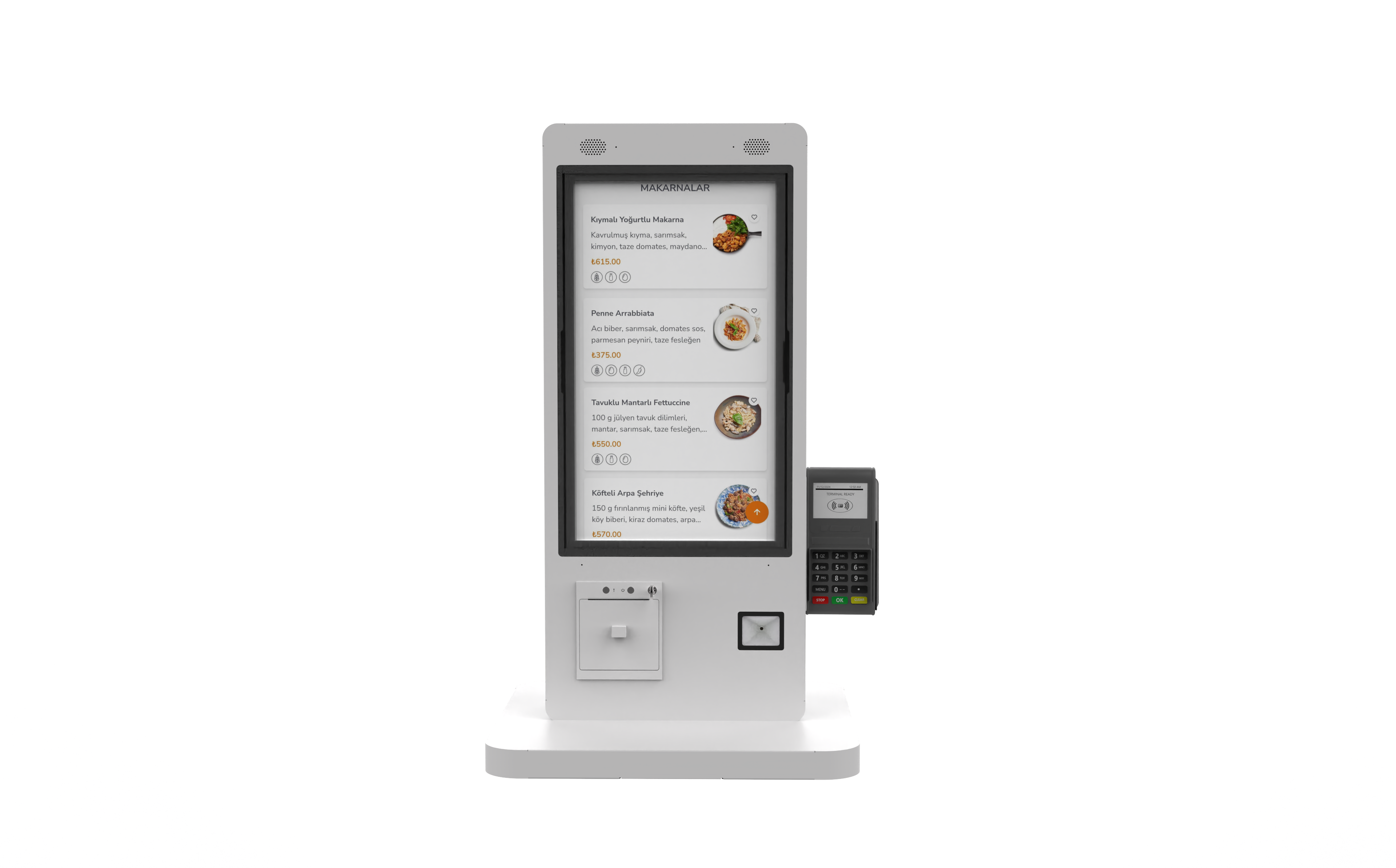 China 21.5 Inch Interactive Self Service Payment Kiosk Automatic Touch Screen Kiosk Self Ordering Machine for Restaurant on sale