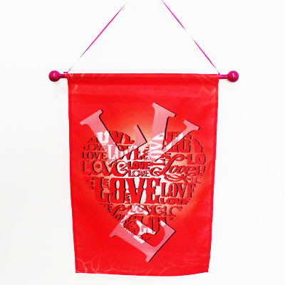 Buy Holiday Valentine Flag Banner Heart at wholesale prices