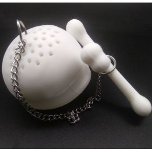 custom wholesale high quality silicone Skull Tea Infuser