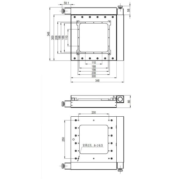 100mm Travel Motorized XY Stage With Standard Stepper Motor