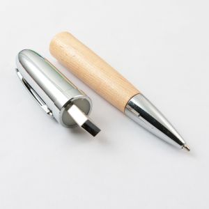 Maple Personalized Wood USB Drives Graed A Pen Shapes 140x16mm
