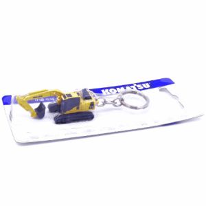Excavator Keychain Dual Function Miniature Model Collector Gift 2.8cm Realistic