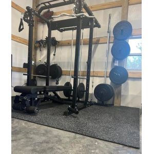 EPDM DOT Recycled Rubber Flooring Tiles for Cardio Machine Flooring in Pure