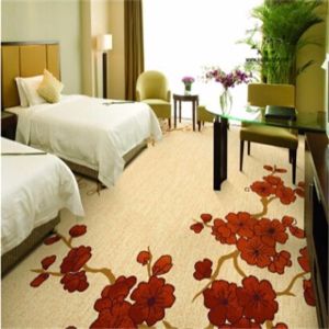 Apartment Modern Carpet Tiles 80% Wool 20% Nylon Jacquard Style
