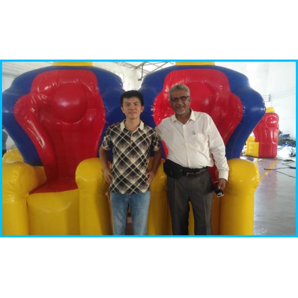 Large commercial grade digital printing GAINS inflatable bottle made of certified lead free material