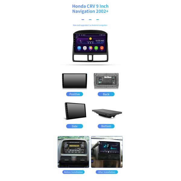 For Honda CRV 2002+ Hd Video Playback On The Car Computer Bluetooth Car Navigation