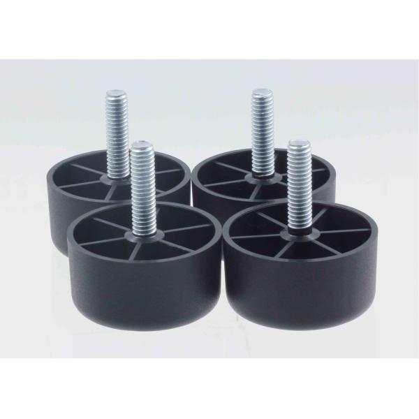 SGS HDPE Easily Attach 1" Couch Plastic Sofa Feet Replacement