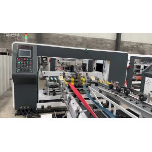 Stacking Carton Printing Machine 12kw Auto Folder Gluer Counter Ejector