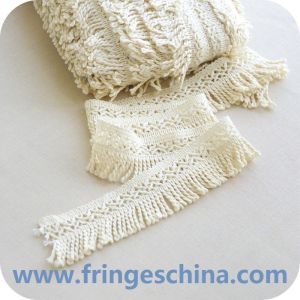 Quality Handmade chainette custom polyester chain tassels fringes brush for curtain decoration for sale