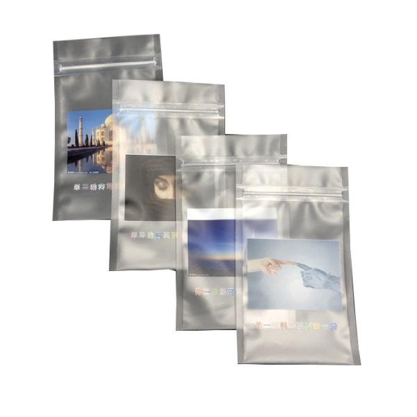 28g Flower Seeds Sample Pouch Two Side Sealed Fold Over Bottom Pouch Recyclable Clear Plastic Bag With Zipper