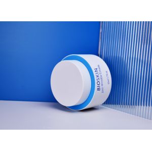 Custom Soft Touch 50ml 2OZ Cylinder Mono Plastic Cosmetic Jar As Sustainable