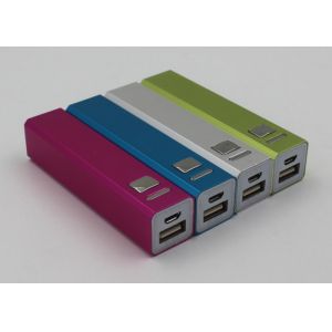 Colorful Rectangular Pocket USB Power Bank 2600mah Or Customized Capacity