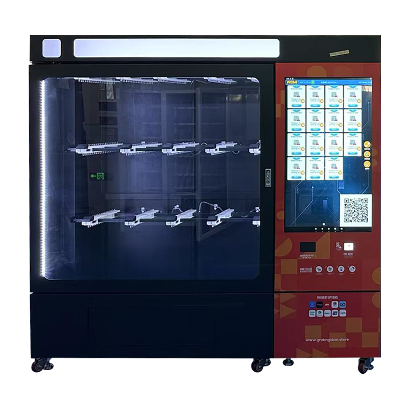 Automated Clothes Vending Machine with Customizable Hanging Slots Multiple